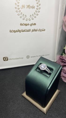 خاتم زركون مطلي فضة