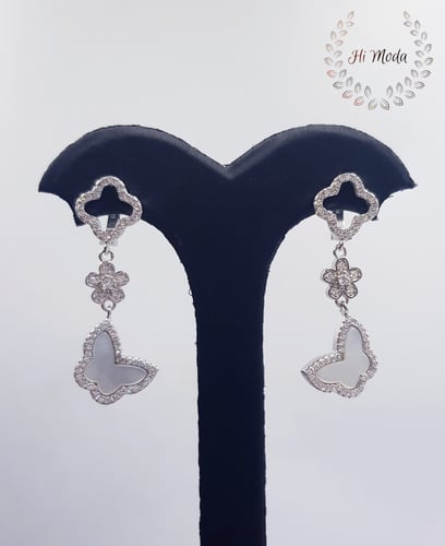 طقم فضة وزركون وصدف جودة عالية