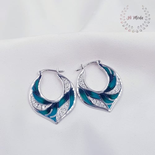 طقم فضة استرليني S925 مزين بألوان جذابة