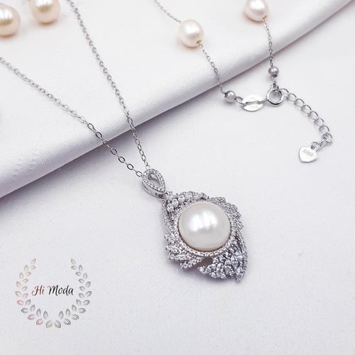 طقم فضة ولولو زراعي وزركون مميز جميل