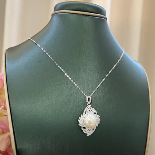 طقم فضة ولولو زراعي وزركون مميز جميل