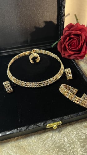 طقم اكسسوار دوريكا مكس مطلي ذهب