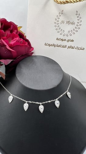 تشوكر فضة 925 لمعة قوية