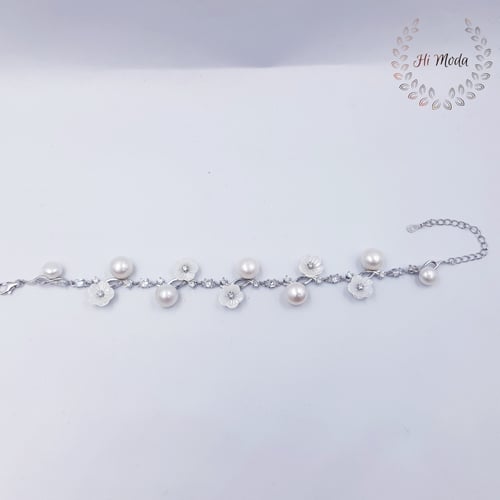 اسورة فضة ولؤلؤ زراعي فاخرة