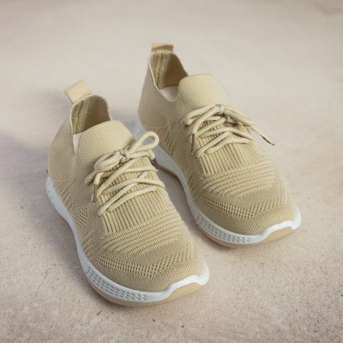 حذاء نسائي قماش بيج | ماركة ستايلش