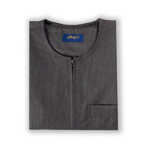 قميص دروش كم طويل سحاب