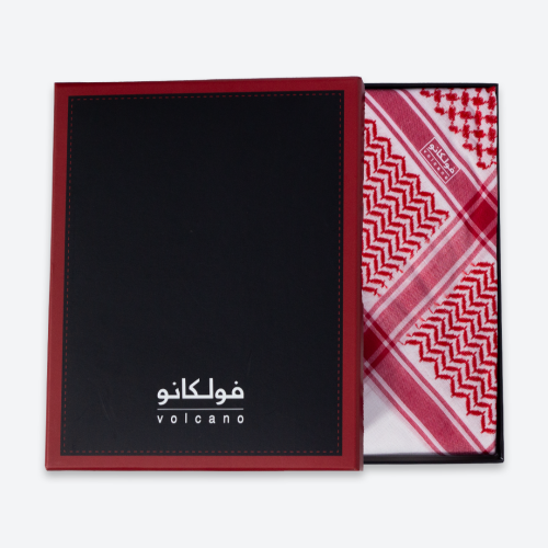شماغ فولكانو احمر رجالي