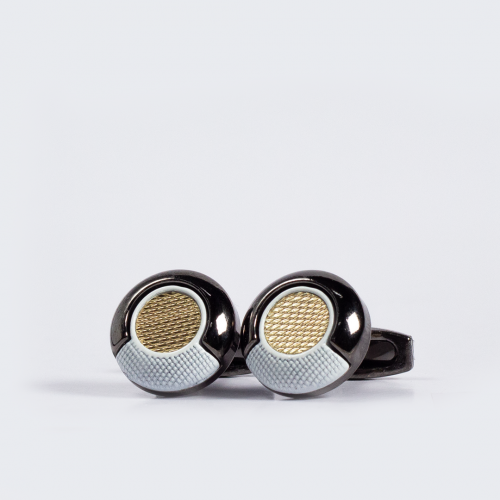 كبك رجالي لون ذهبي مع ابيض