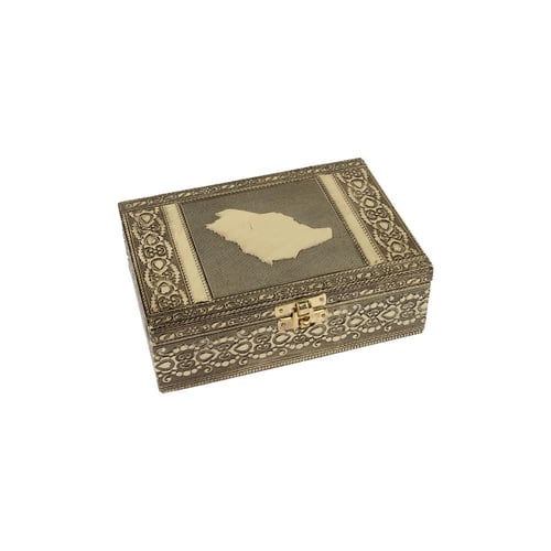 صندوق بخور خشبي لون نحاسي