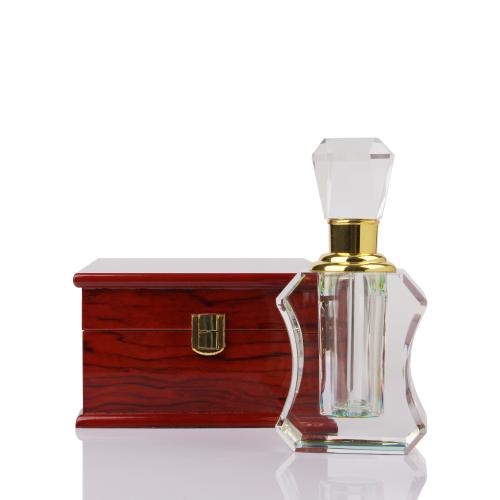 خمس تولات كريستال بعلبة خشبية