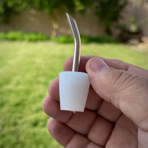 محول تقطير مزود بغطاء حماية وفرشة تنظيف