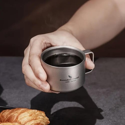 كوب قهوة المسافر ( 100 ) مل - تيتانيوم