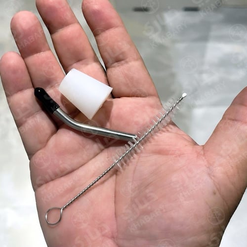 محول تقطير مزود بغطاء حماية وفرشة تنظيف