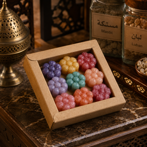 علبه مستكه معطره بروائح مختلفه 30 ورده