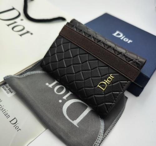 محفظة Dior بني داكن