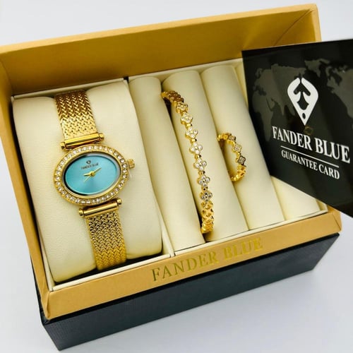 طقم فندربلو ذهبي