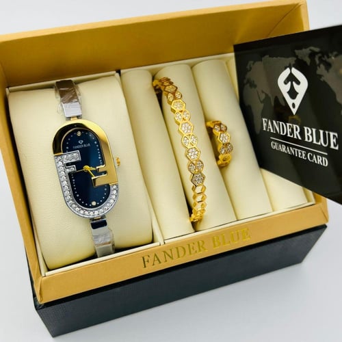 طقم فندربلو زركون تصميم فندي