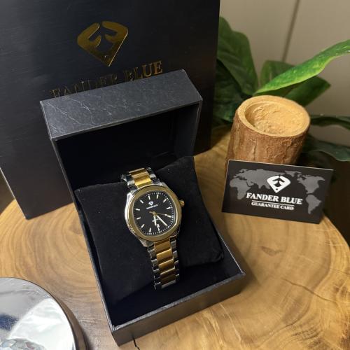 ساعة فندربلو مكس مينا اسود