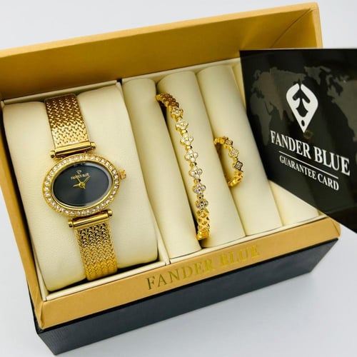 طقم فندربلو ذهبي