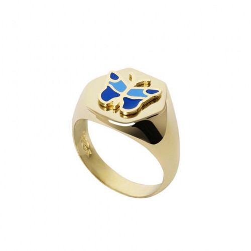 خاتم فراشة ازرق