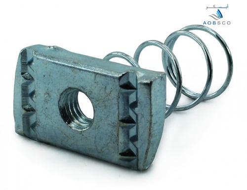 Long Spring Nut, Zinc Plated