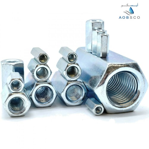 DIN6334, Hex Coupling Nut, Grade 4.8