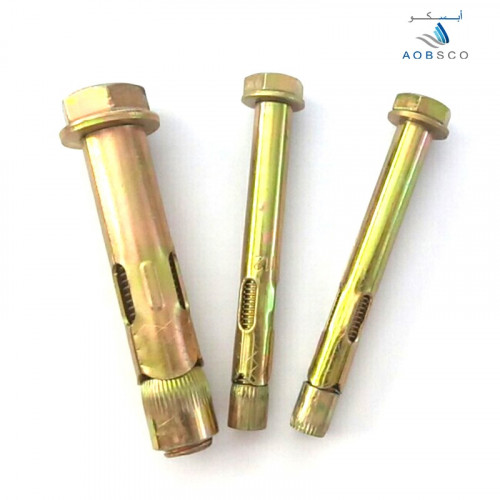 Sleeve Anchor Flange Nut Type, Yellow Zinc Plated