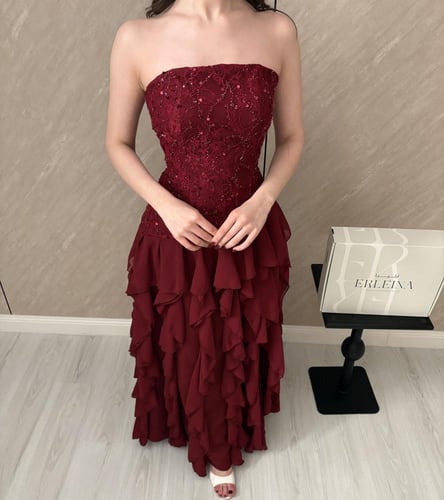 فستان ماجده دانتيل عودي