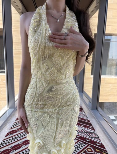 فستان ميرل اصفر