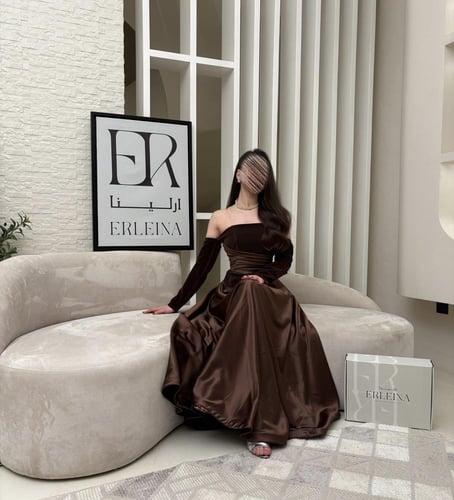 فستان ماريبا بني