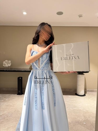 فستان نردين سماوي