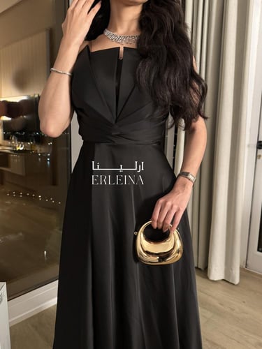 فستان ايفا اسود