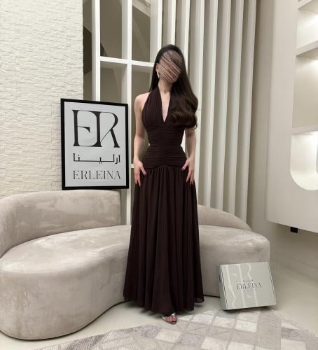 فستان انابيل بني