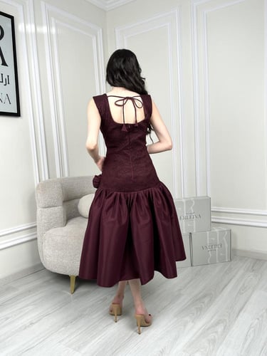 فستان ماريفا برغندي