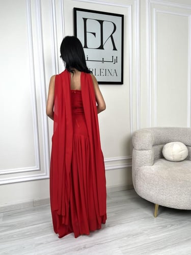 فستان انجي احمر