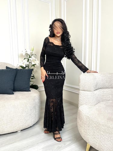 فستان جنين اسود