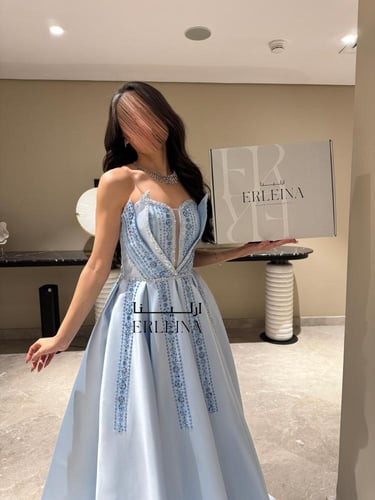 فستان نردين سماوي