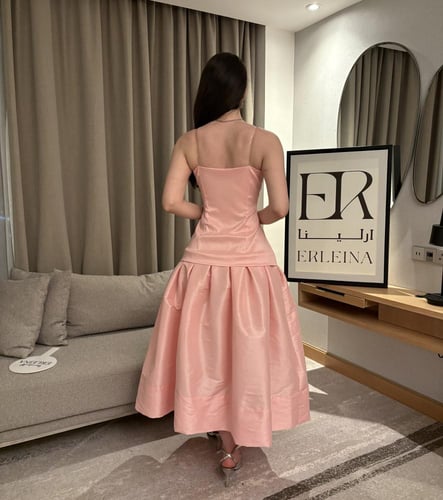 فستان ميمو وردي