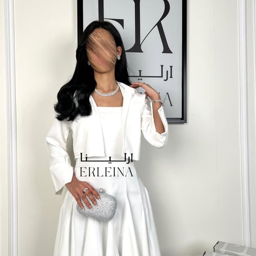 فستان حوراء ابيض