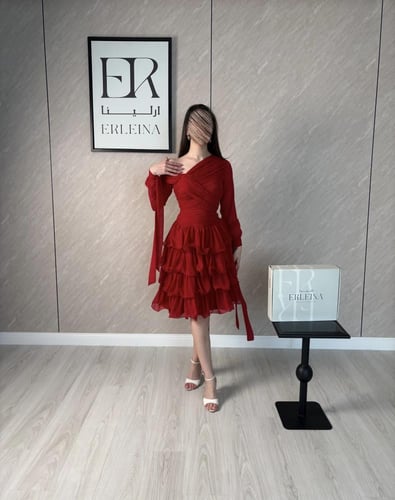 فستان مجد احمر