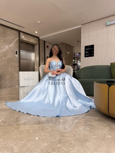 فستان نردين سماوي