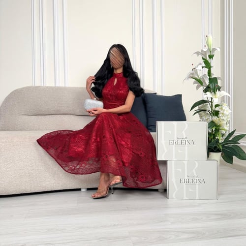 فستان دانتيل عودي