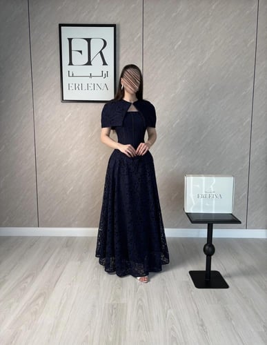 فستان روكا كحلي طويل