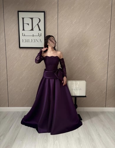 فستان كاف دانتيل موف