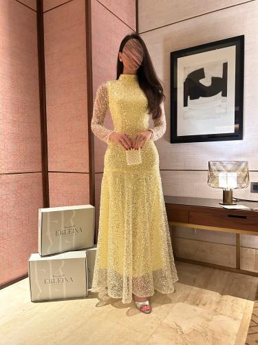 فستان رور ليموني