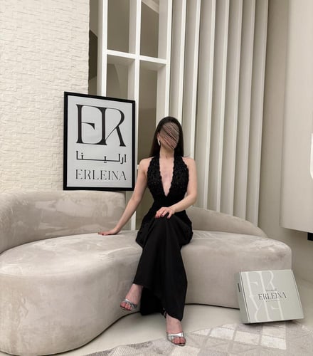 فستان نبذه اسود