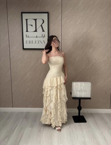 فستان مجوده دانتيل اوف وايت