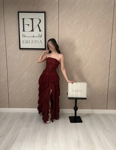 فستان مجوده دانتيل عودي