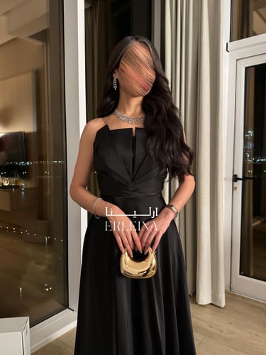 فستان ايفا اسود