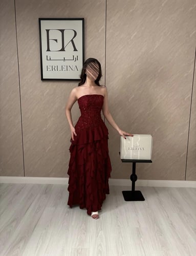 فستان ماجده دانتيل عودي